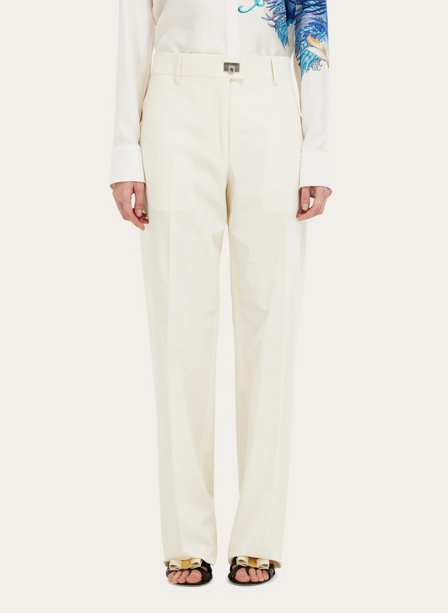Ferragamo straight leg trousers