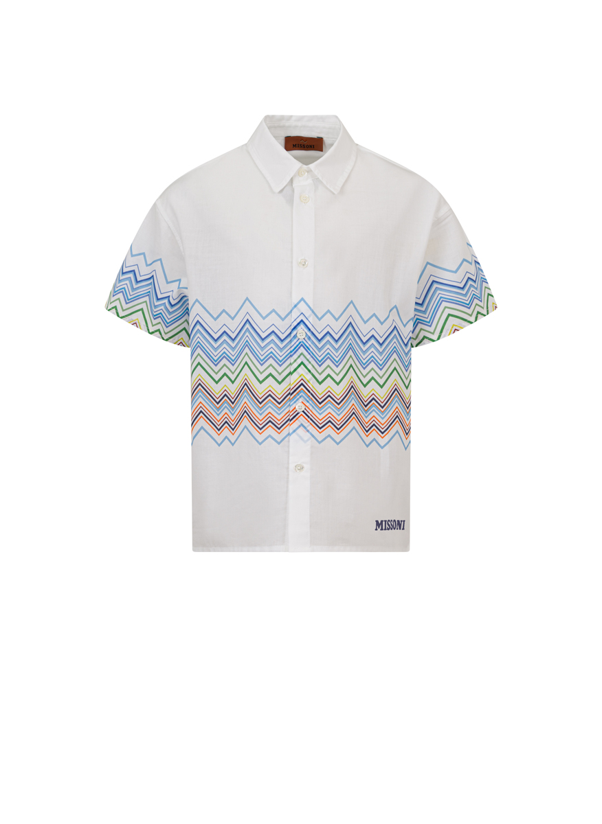 Риза с принт 'Zig-Zag' Missoni Kids