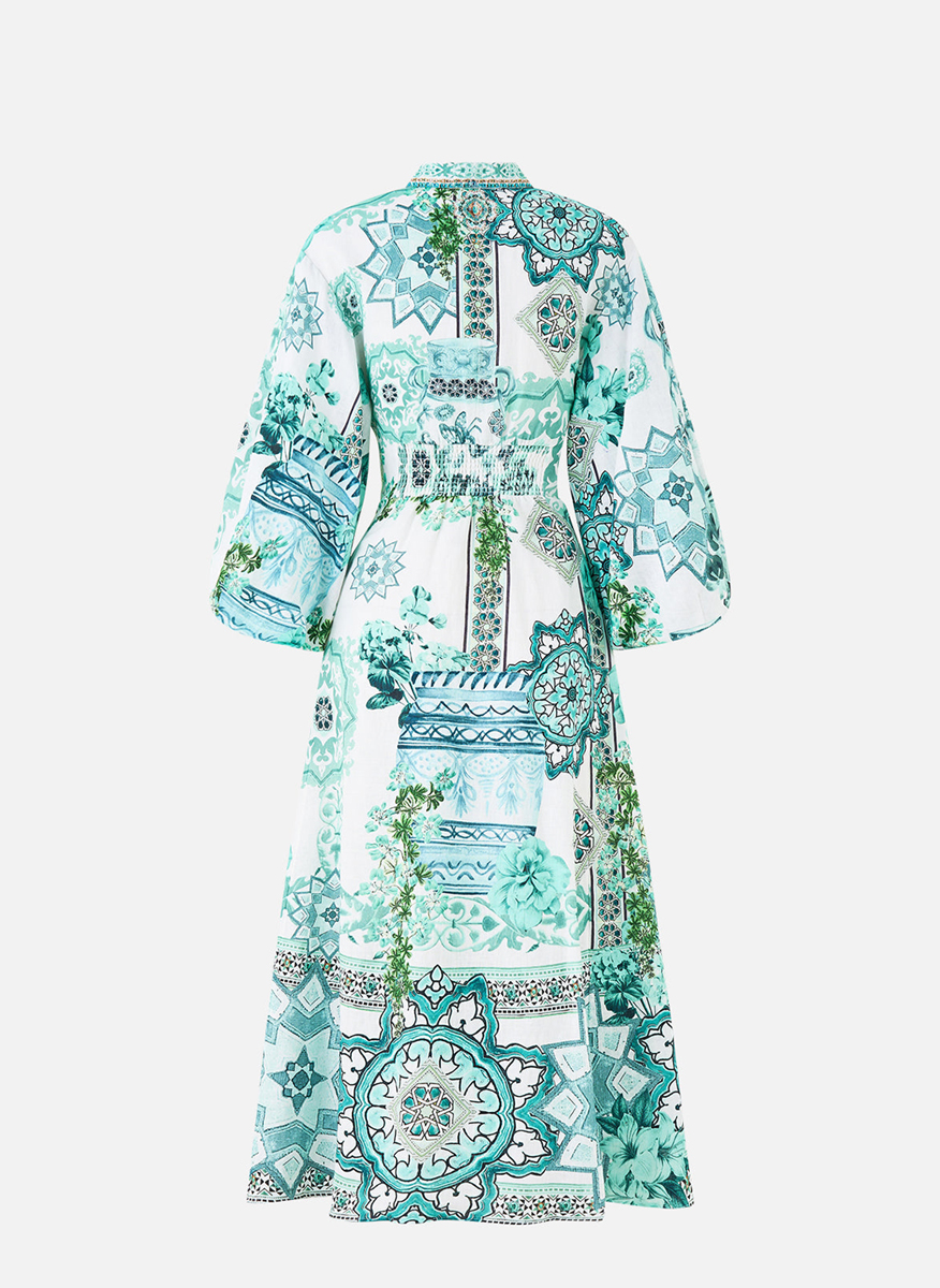 Camilla 'Balearic bebé' shirt dress