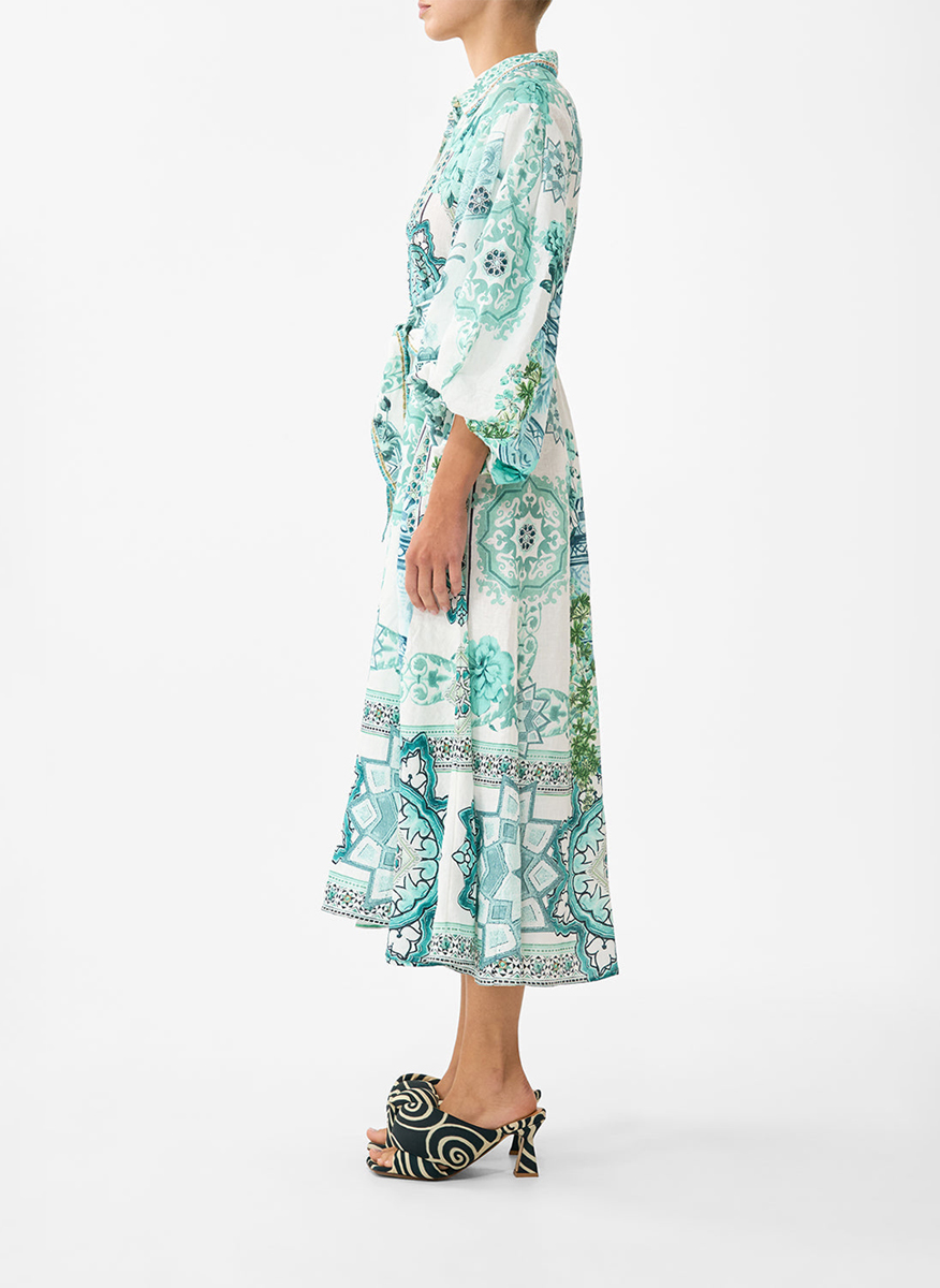 Camilla 'Balearic bebé' shirt dress