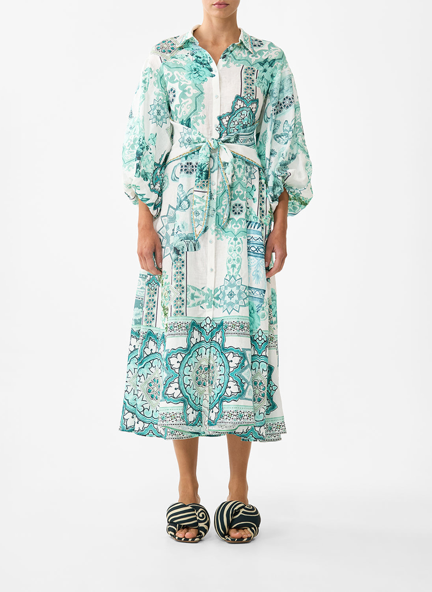 Camilla 'Balearic bebé' shirt dress