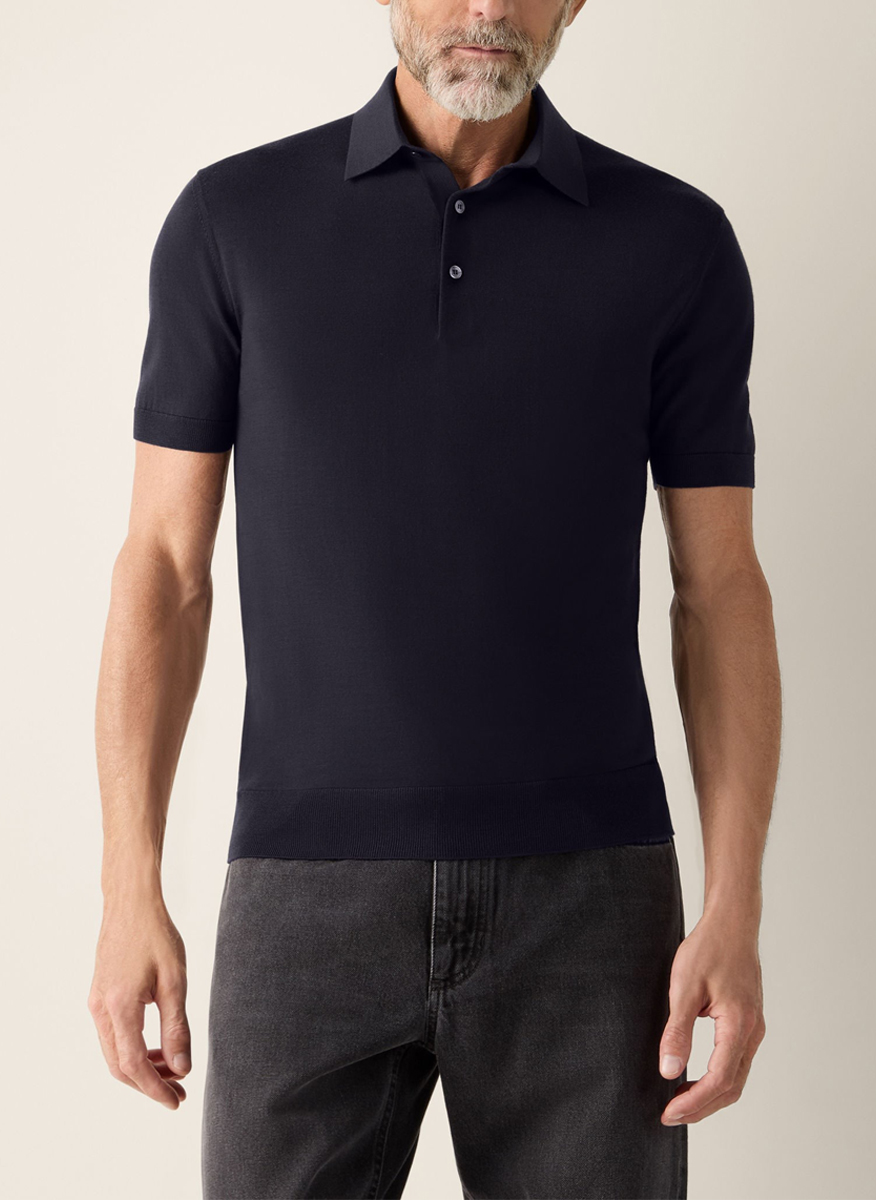 Zegna knitted poloshirt