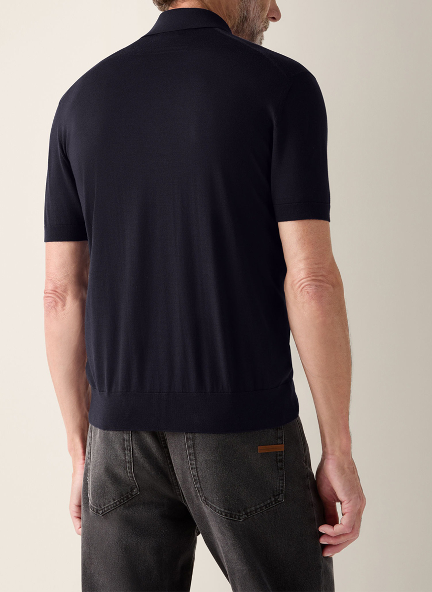 Zegna knitted poloshirt