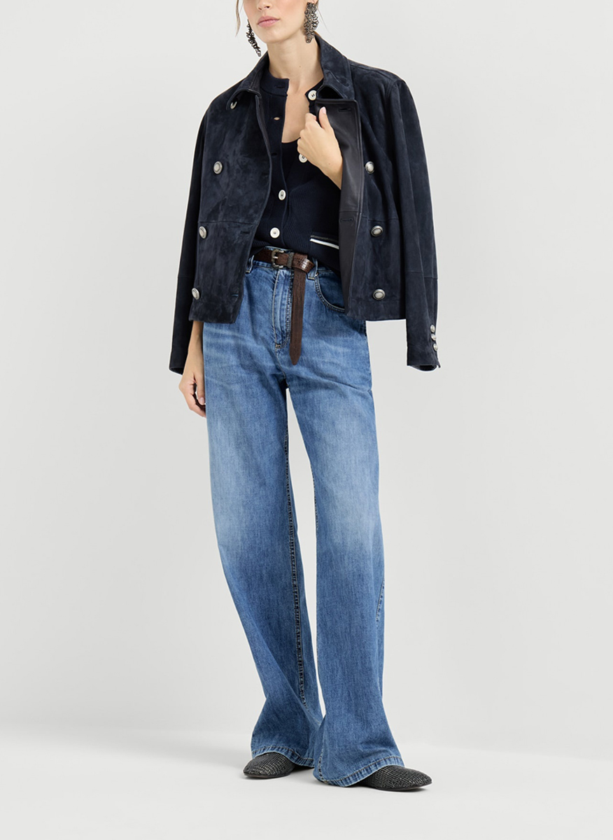 Деним 'Vintage look' Brunello Cucinelli