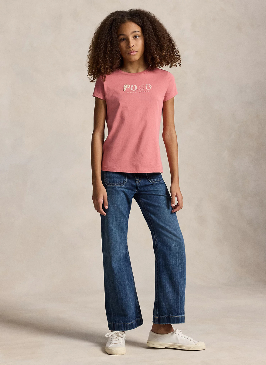 Тишърт с лого бродерия Ralph Lauren Kids