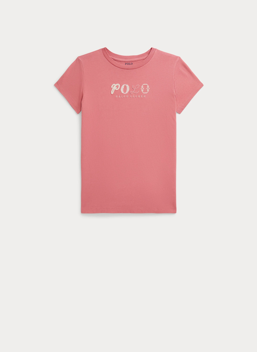 Тишърт с лого бродерия Ralph Lauren Kids