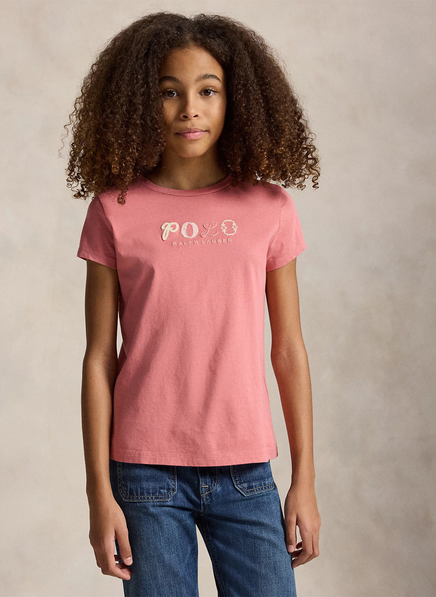 Тишърт с лого бродерия Ralph Lauren Kids