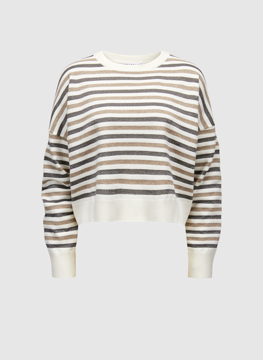 Brunello Cucinelli striped cashmere sweater