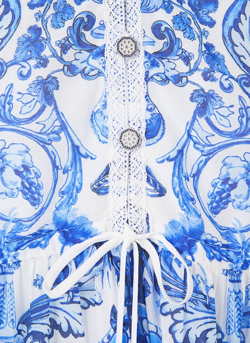 Camilla 'Ceramic panoramic' mini dress