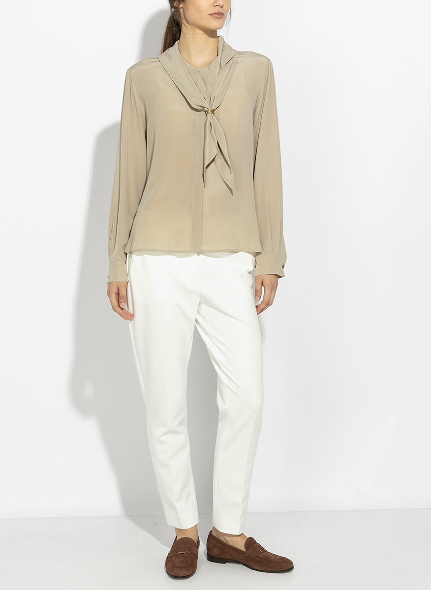 Копринена риза с шал Max Mara Mxmdry