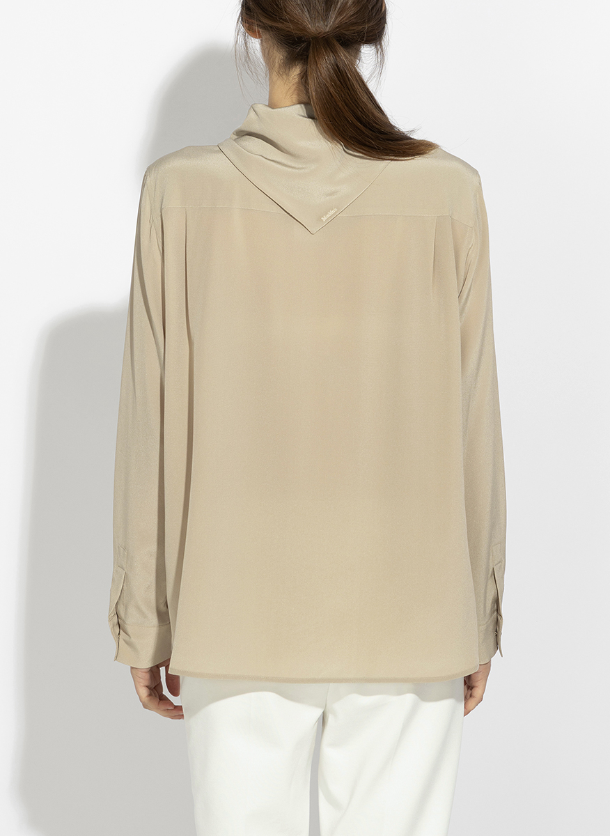 Копринена риза с шал Max Mara Mxmdry