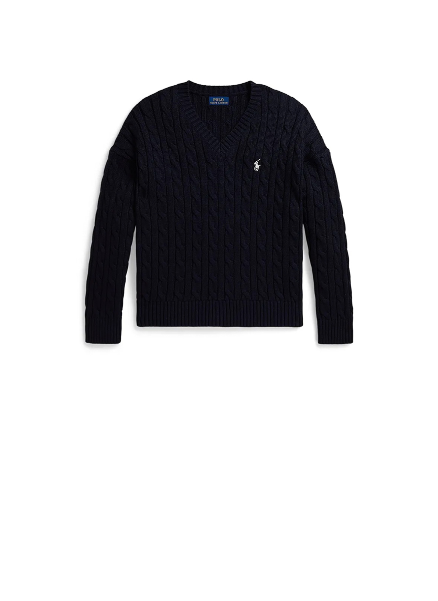 Ralph Lauren Kids 7-14 sweater with embroidery