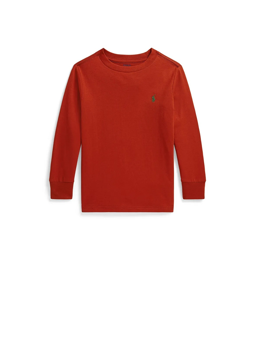 Блуза с лого бродерия Ralph Lauren Kids 4-7