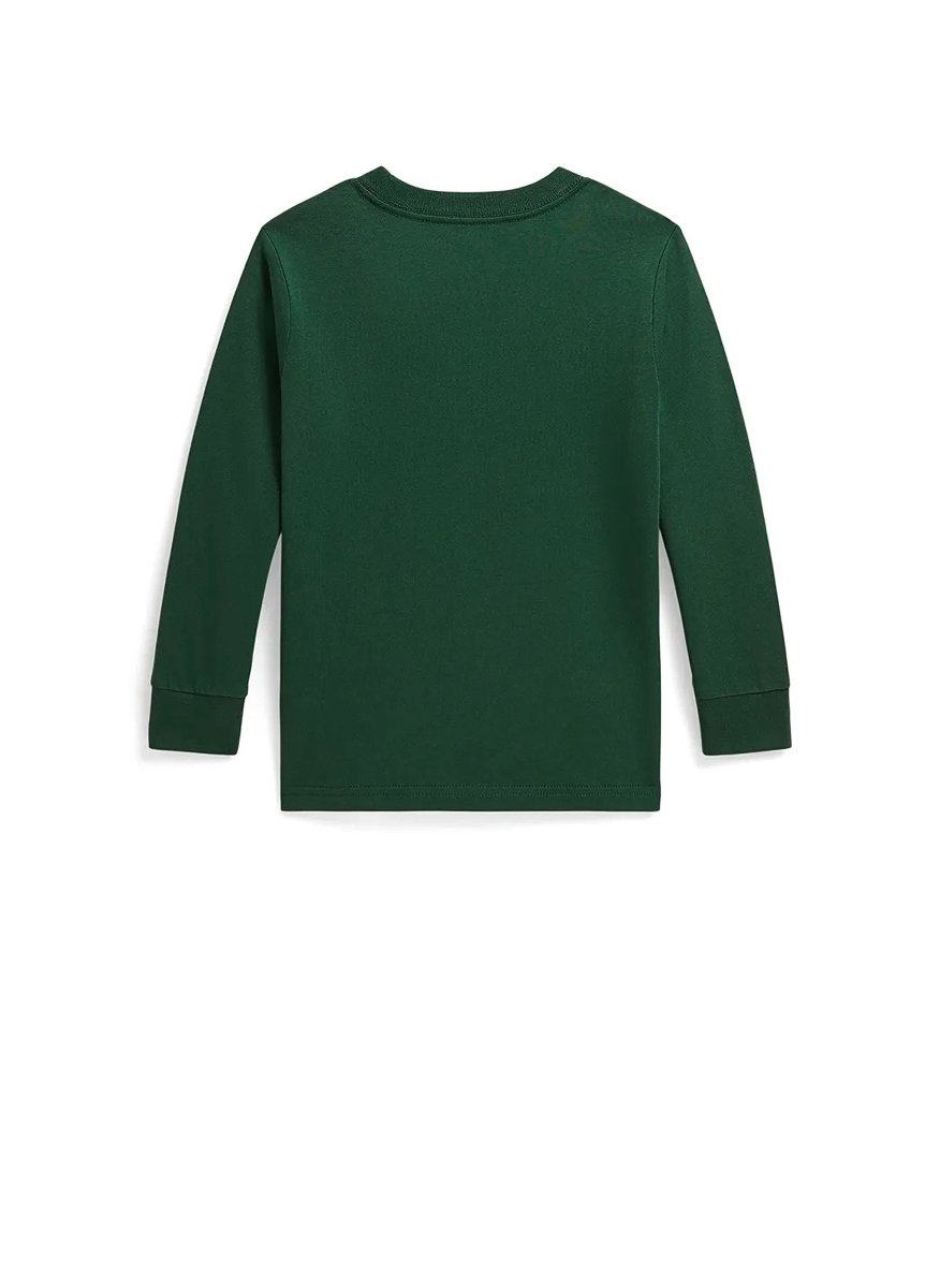 Блуза с лого бродерия Ralph Lauren Kids 4-7
