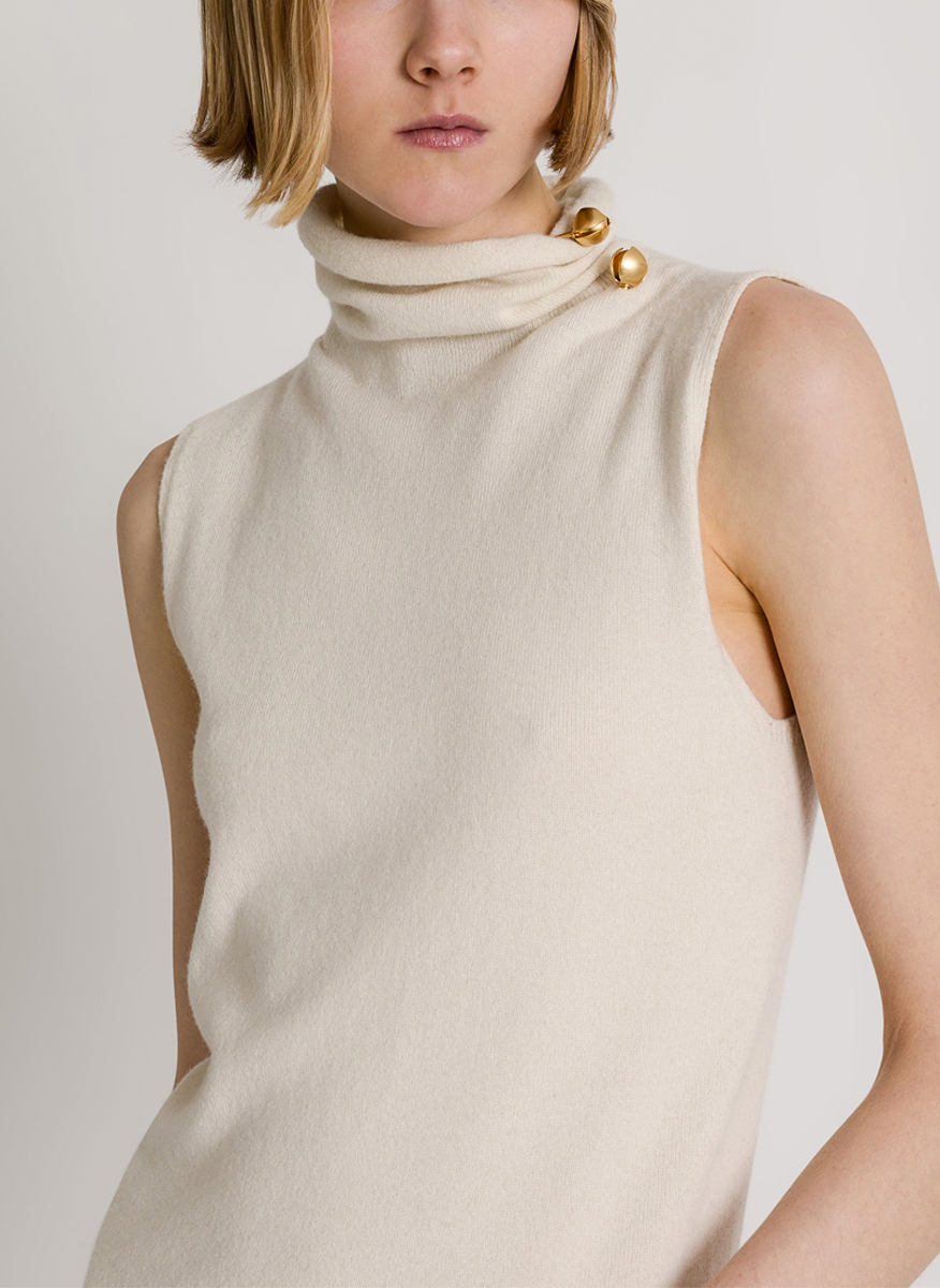 Топ от вълна и коприна Alberta Ferretti
