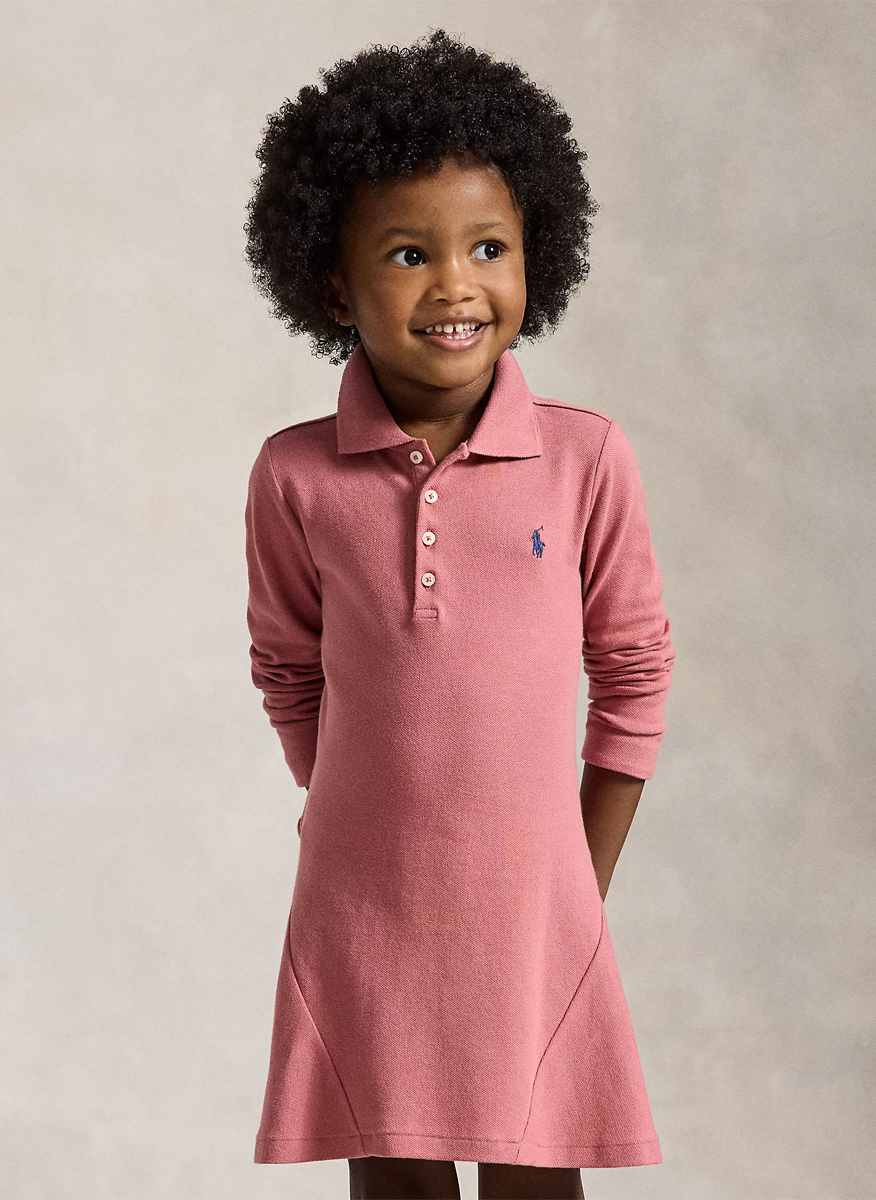 Рокля с бродерия Ralph Lauren Kids 2-7