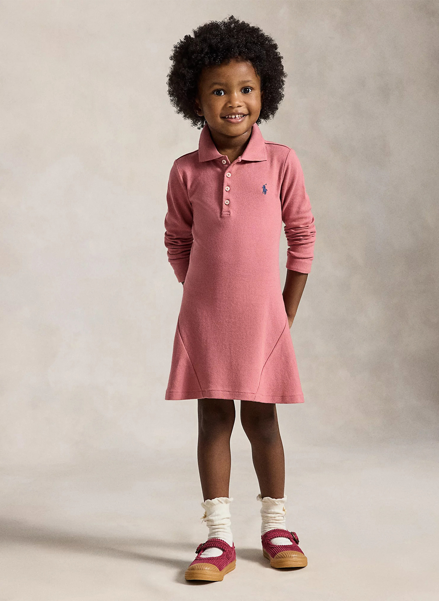 Рокля с бродерия Ralph Lauren Kids 2-7