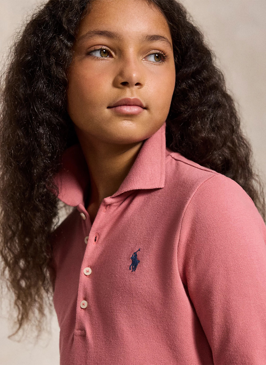 Рокля с бродерия Ralph Lauren Kids 7-14