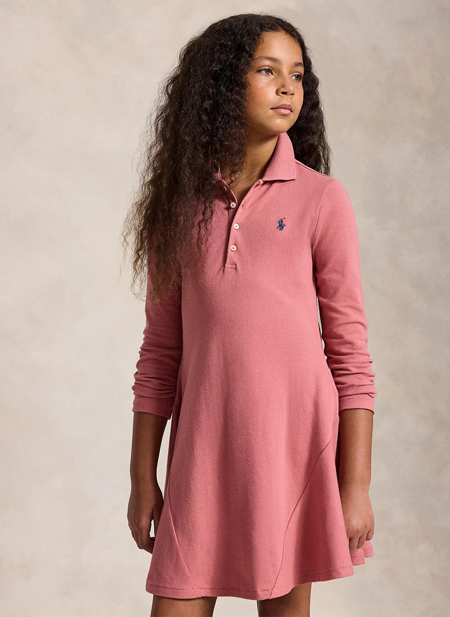 Рокля с бродерия Ralph Lauren Kids 7-14