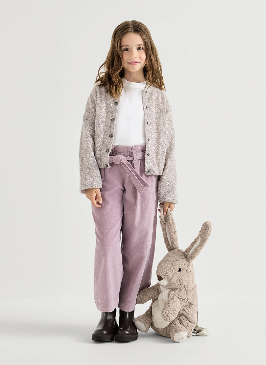 Панталон рипсено кадифе с монили Brunello Cucinelli Kids 8-10