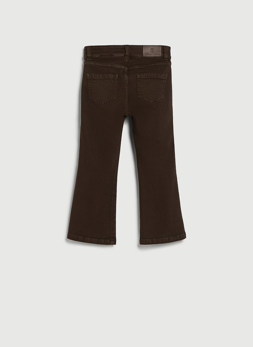 Разкроен деним с монили Brunello Cucinelli Kids 12