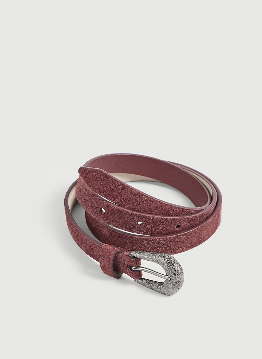 Велурен колан Brunello Cucinelli Kids L