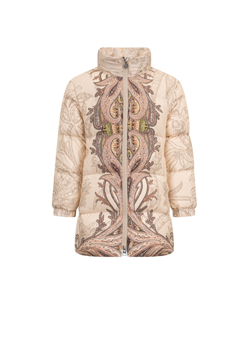 Пухено яке с принт 'Paisley' Etro Kids