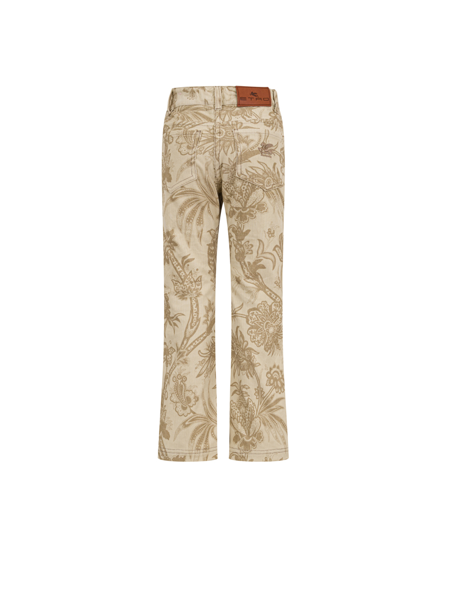 Панталон от рипсено кадифе Etro Kids