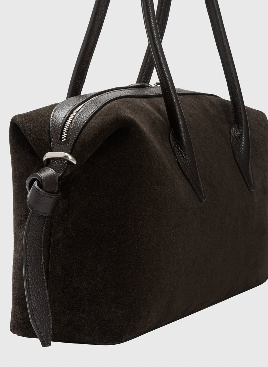 Yuzefi 'Brioche Duffle' suede bag3