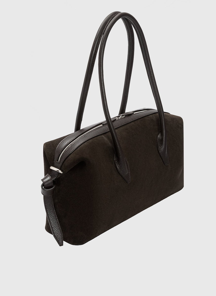 Yuzefi 'Brioche Duffle' suede bag2