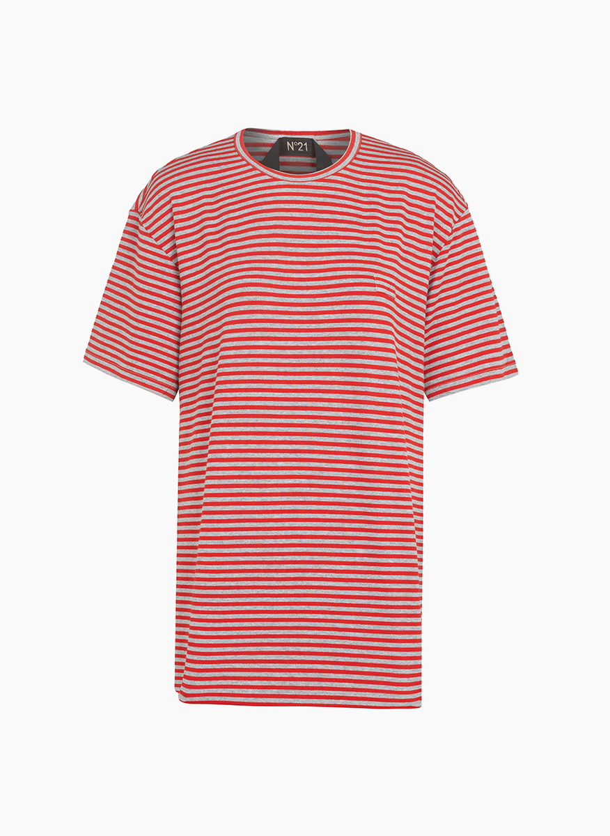 No21 striped T-shirt