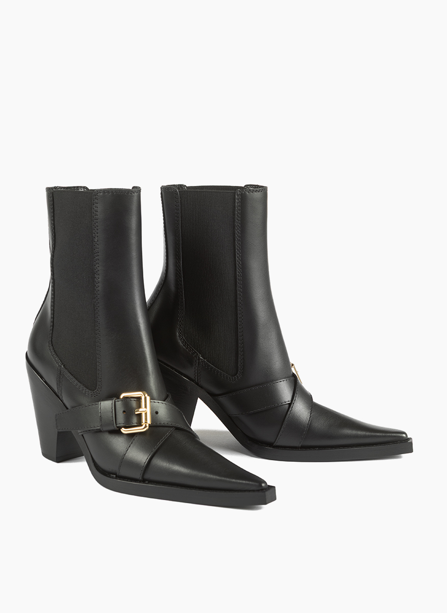Moschino leather ankle boots