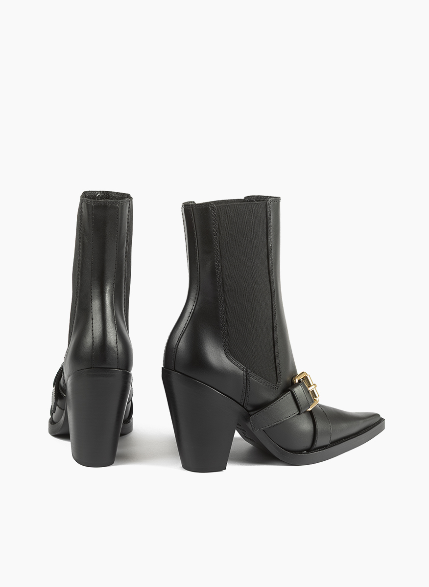 Moschino leather ankle boots