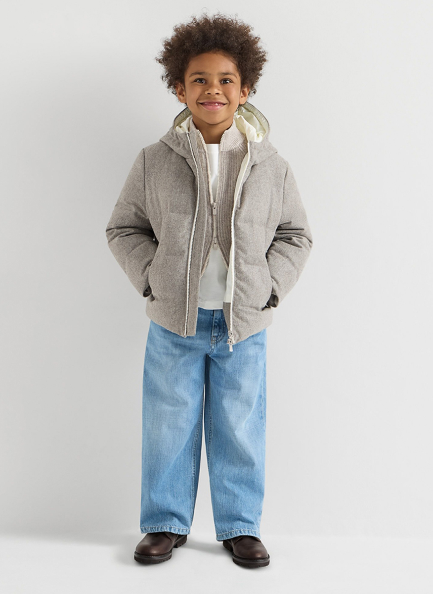 Тишърт с бродерия Brunello Cucinelli Kids 8-10