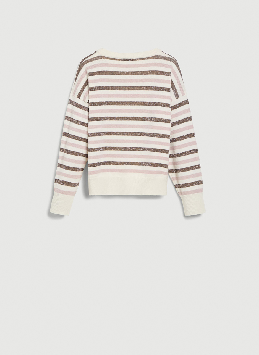 Раиран пуловер от фина вълна и кашмир Brunello Cucinelli Kids 4-6
