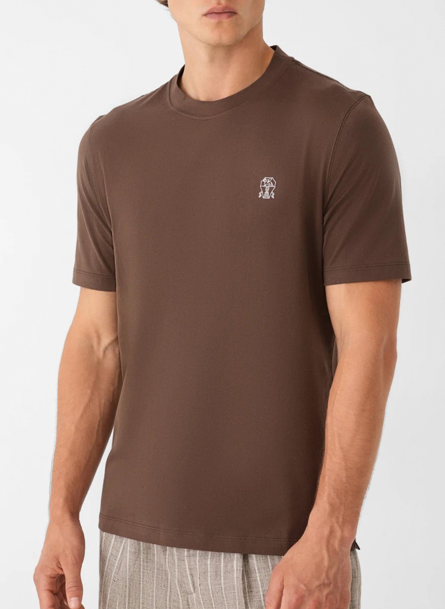 Тишърт 'Classic fit' Brunello Cucinelli
