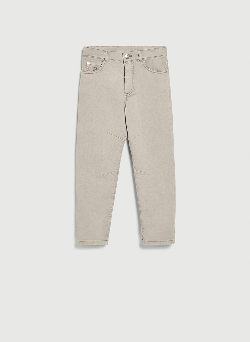 Деним с контрастни детайли Brunello Cucinelli Kids 8