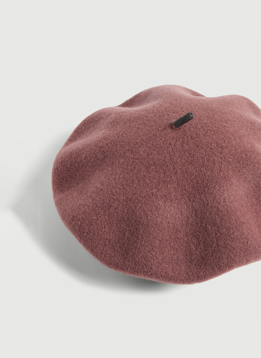 Brunello Cucinelli S baret in 100% wool
