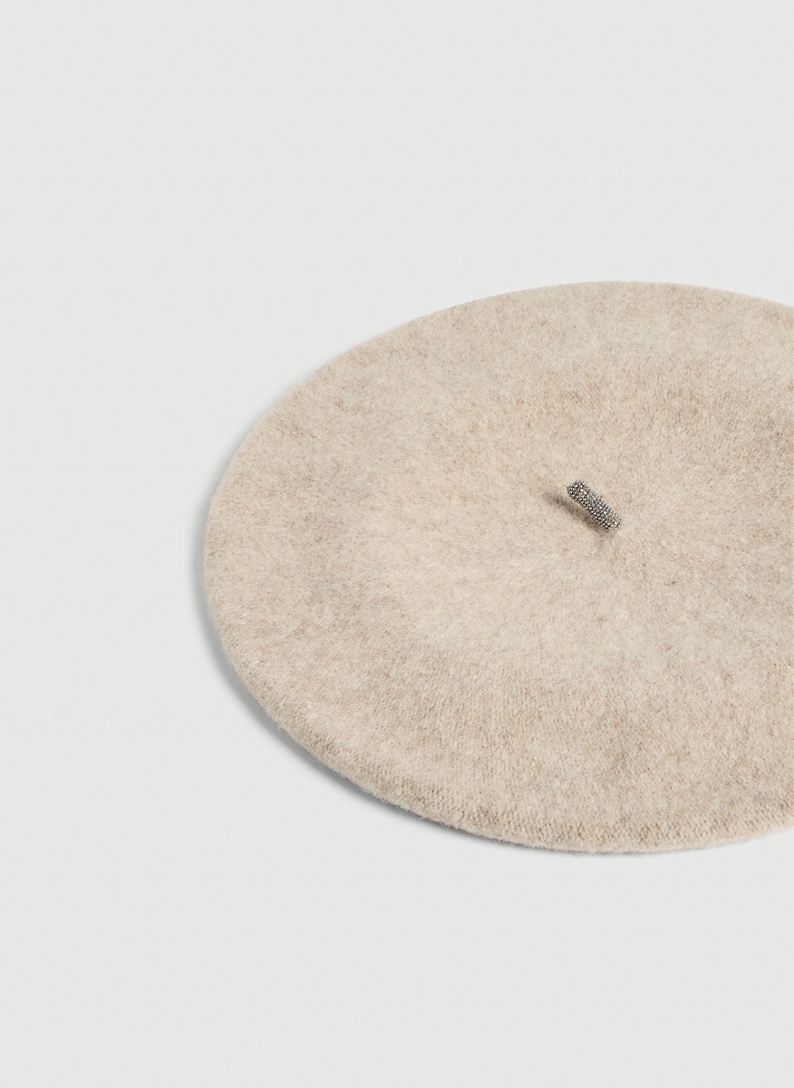 Brunello Cucinelli S baret in 100% wool