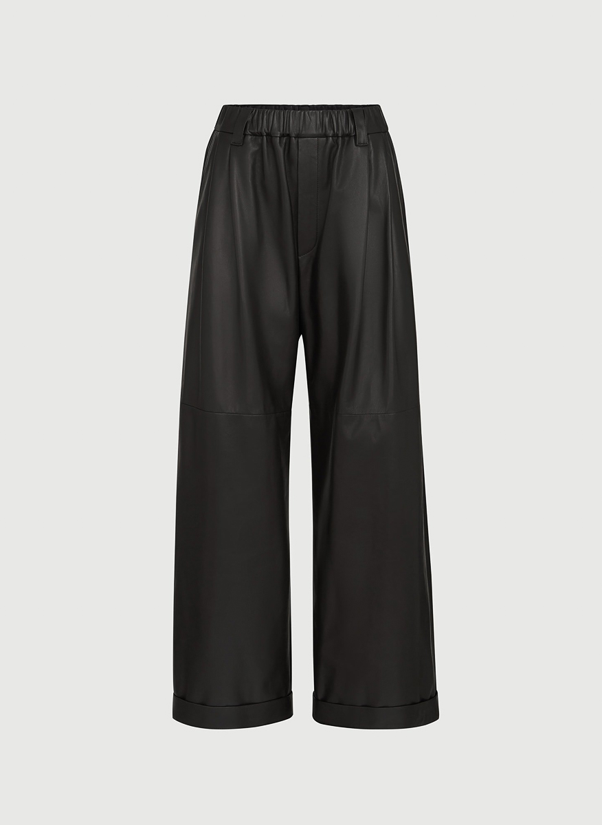 Brunello Cucinelli Nappa leather trousers