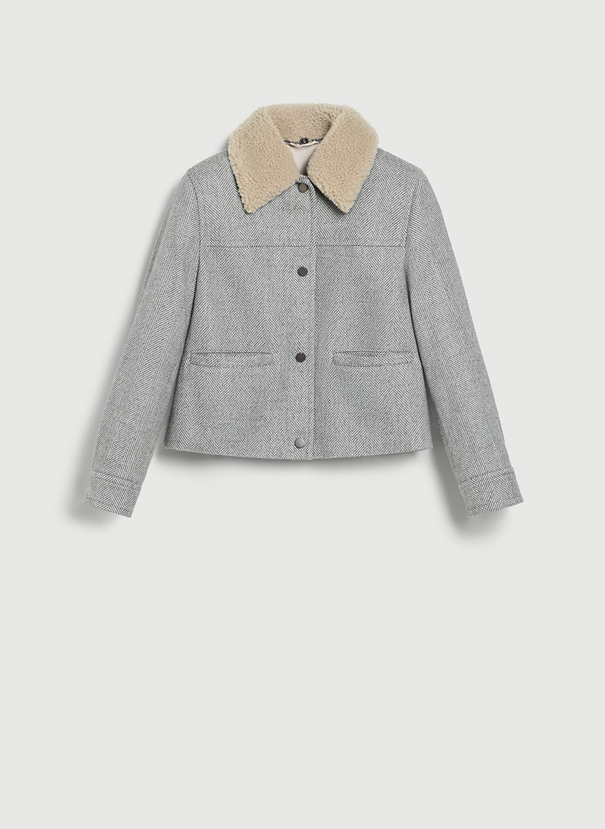 Brunello Cucinelli Kids 12 jacket with shearling collar
