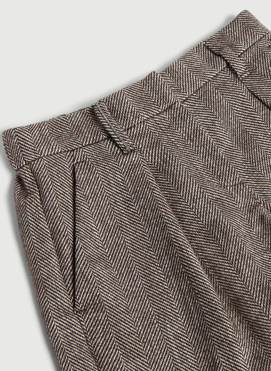 Елегантен къс панталон 'Chevron' Brunello Cucinelli Kids 8-10