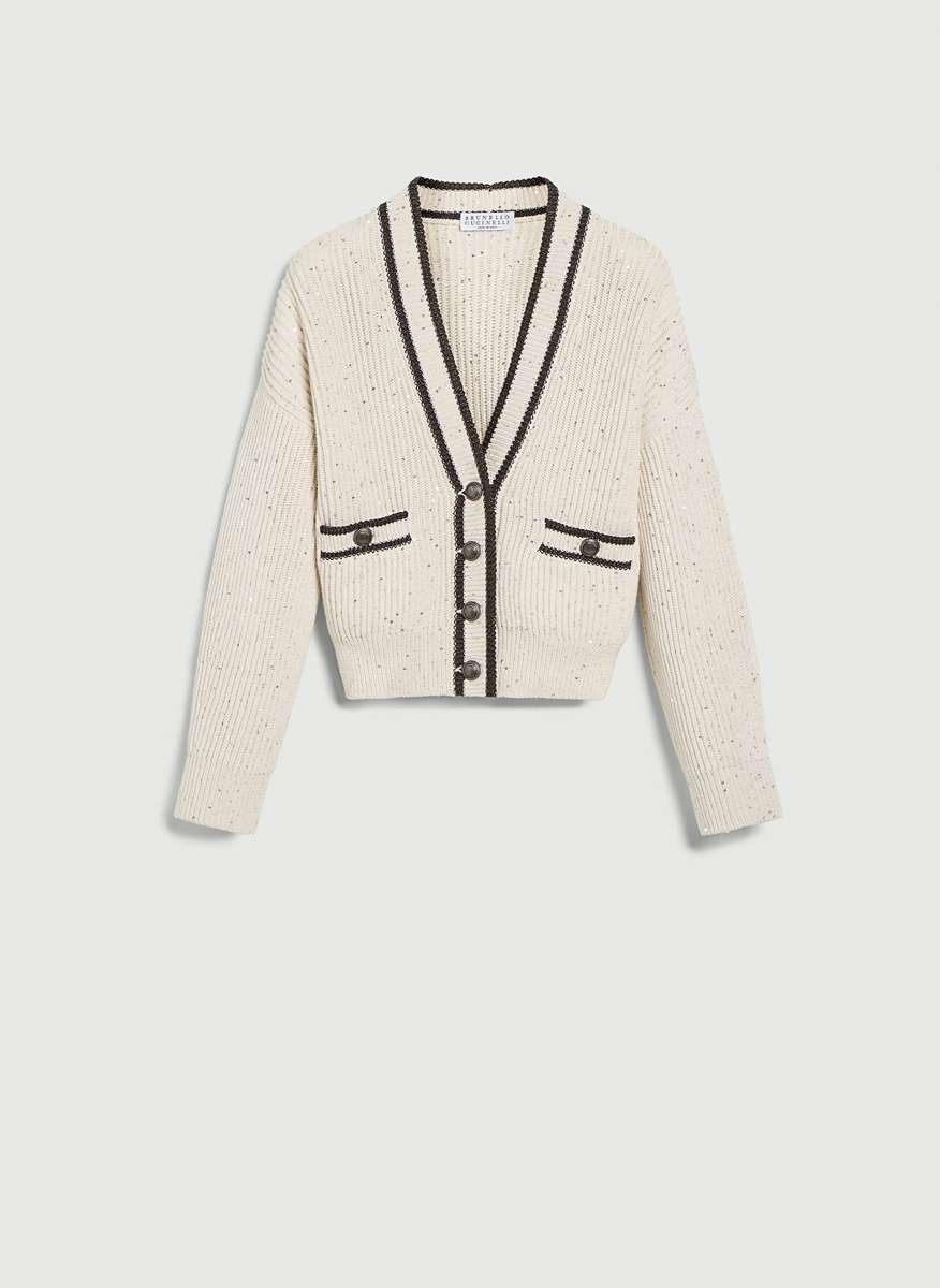 Жилетка с контрастни детайли Brunello Cucinelli Kids 8-10