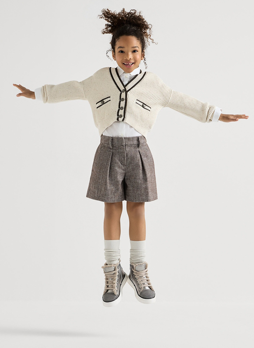 Жилетка с контрастни детайли Brunello Cucinelli Kids 12