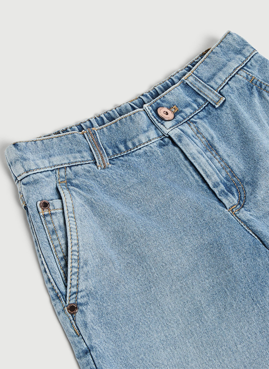 Brunello Cucinelli Kids 12 denim trousers with monili