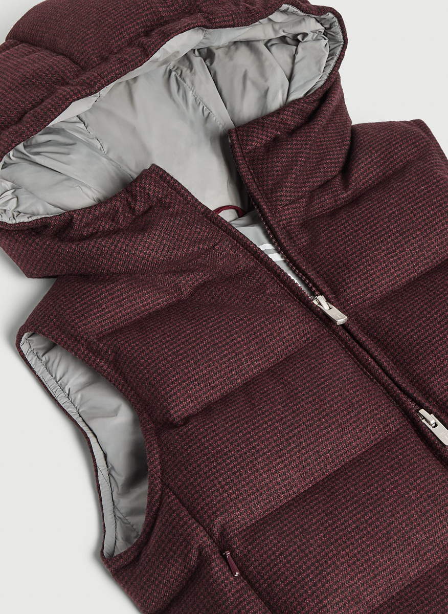 Елек с кашмир 'Houndstooth' Brunello Cucinelli Kids 12