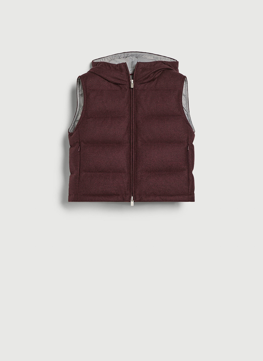 Елек с кашмир 'Houndstooth' Brunello Cucinelli Kids 12