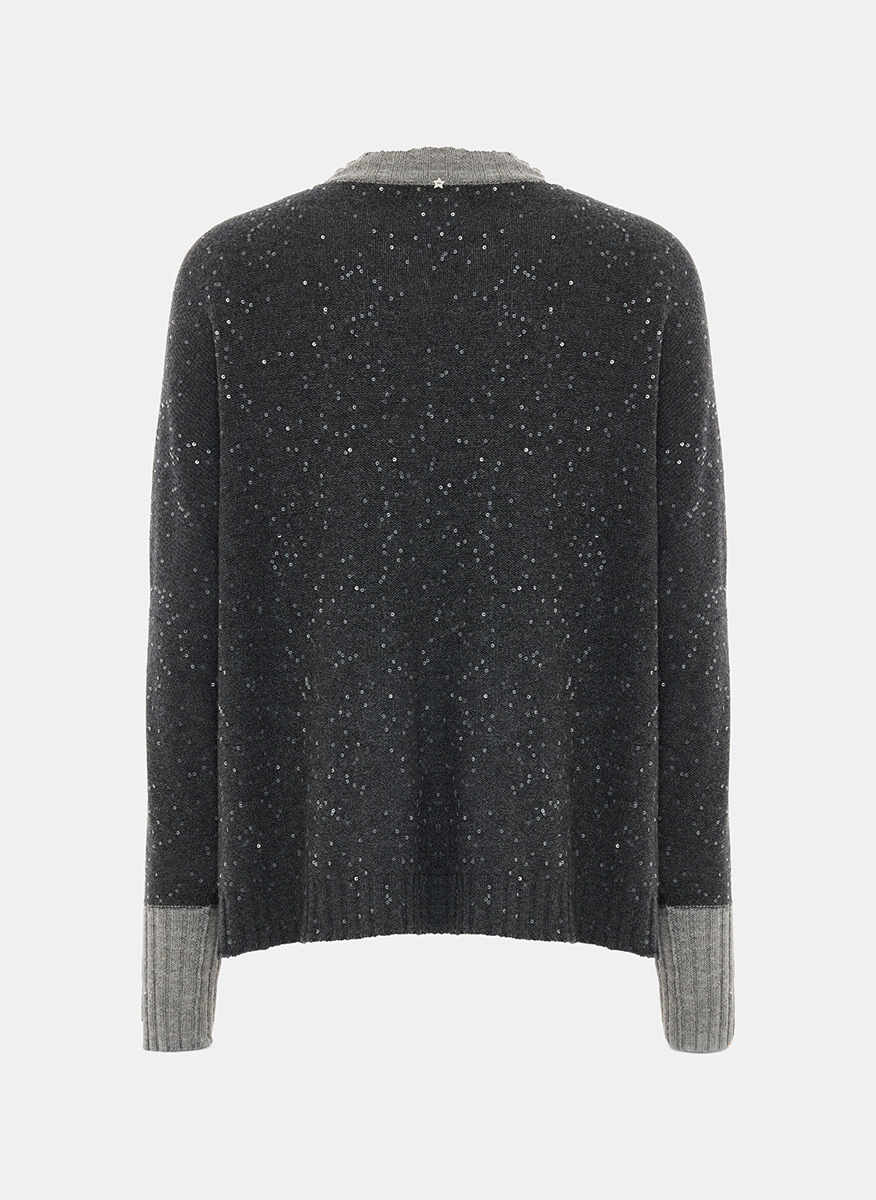 Lorena Antoniazzi sequin appliqué sweater