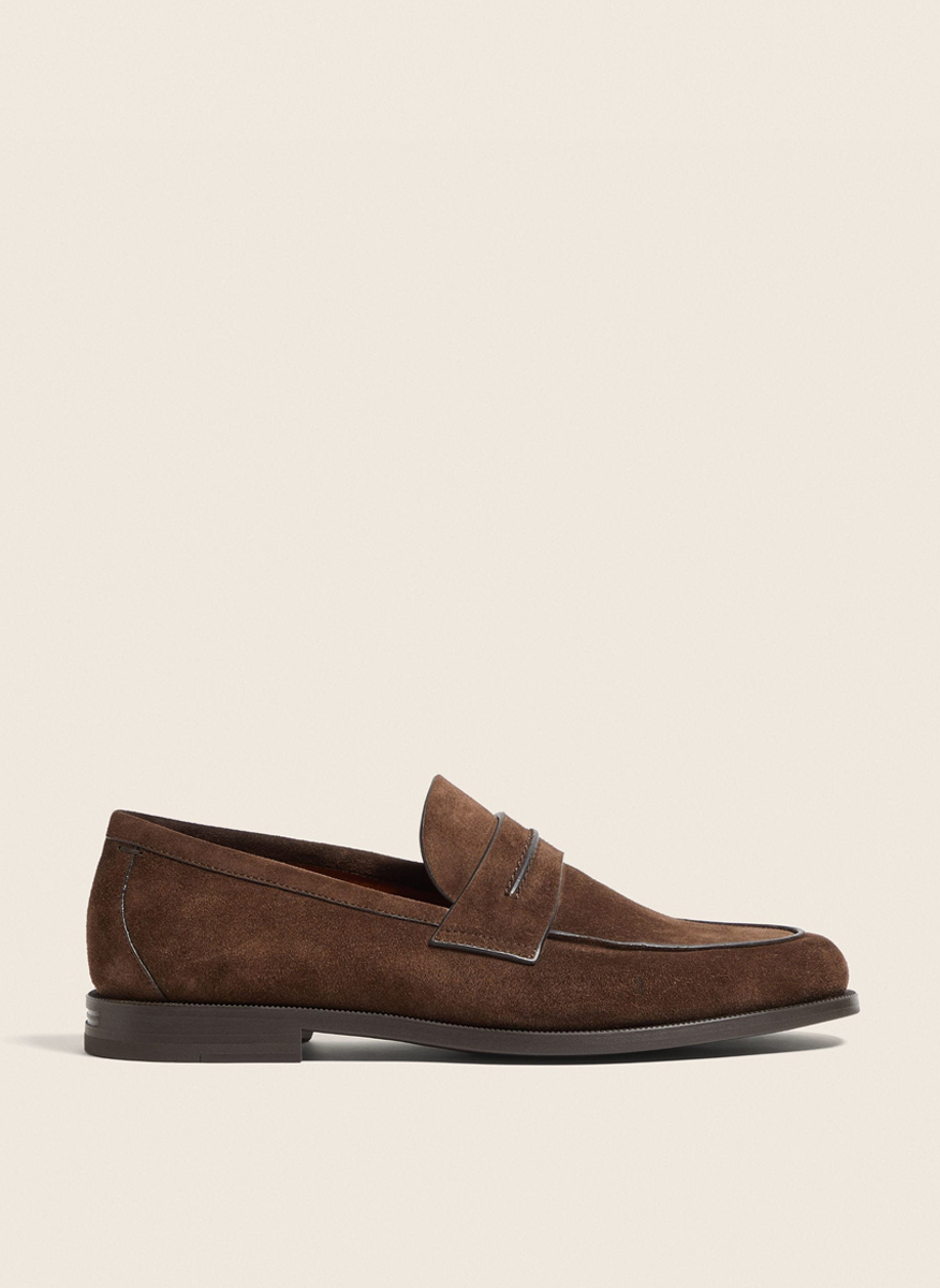 Велурени мокасини 'Corso' Zegna