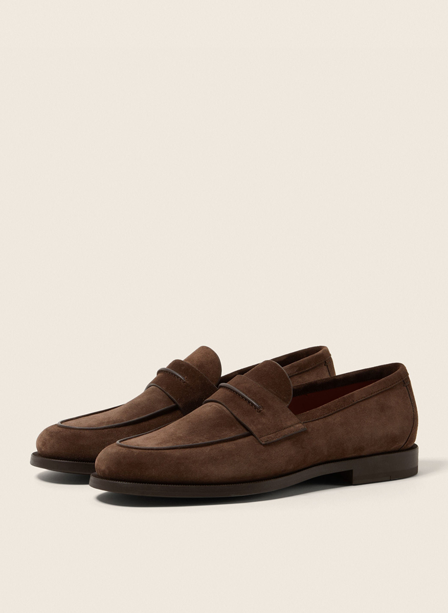 Велурени мокасини 'Corso' Zegna